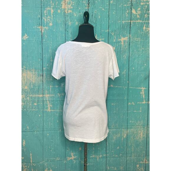 LNA white Fallon V neck short sleeves tee size XS - Picture 2 of 9